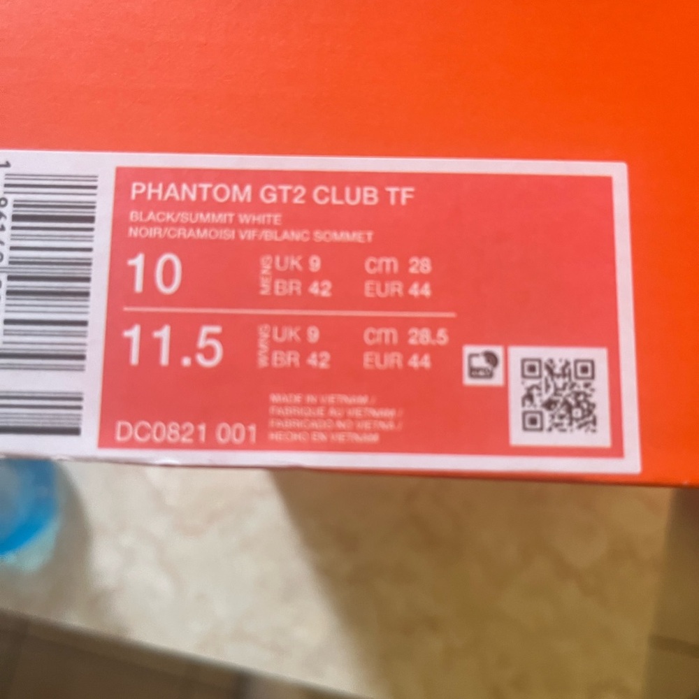 Nike Phantom GT2 Club TF Black/White Athletic Shoes